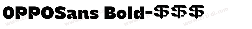 0PPOSans Bold字体转换 0PPOSans Bold字体转换